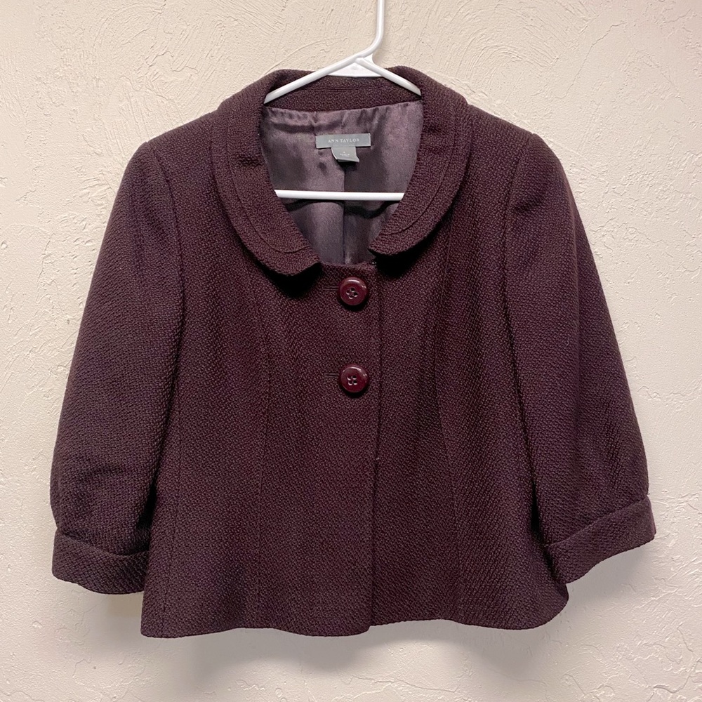 Ann Taylor Women’s Blazer Jacket Coat 3/4 sleeves